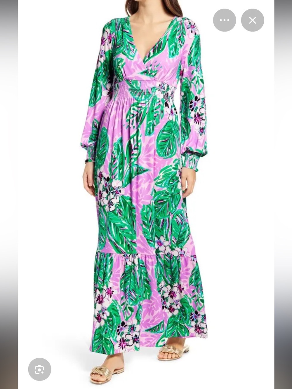 Lilly Pulitzer Mistral Maxi Dress in Magnolia Lilac Leidees Night - Picture 2 of 11